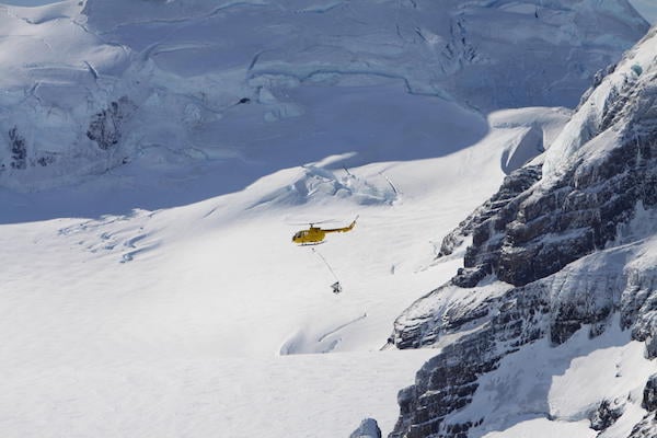 Aerial baiting over South Georgia