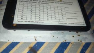 ERMS monitor showing bed bug defecation spots