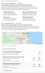 Local pack for pest control gold coast