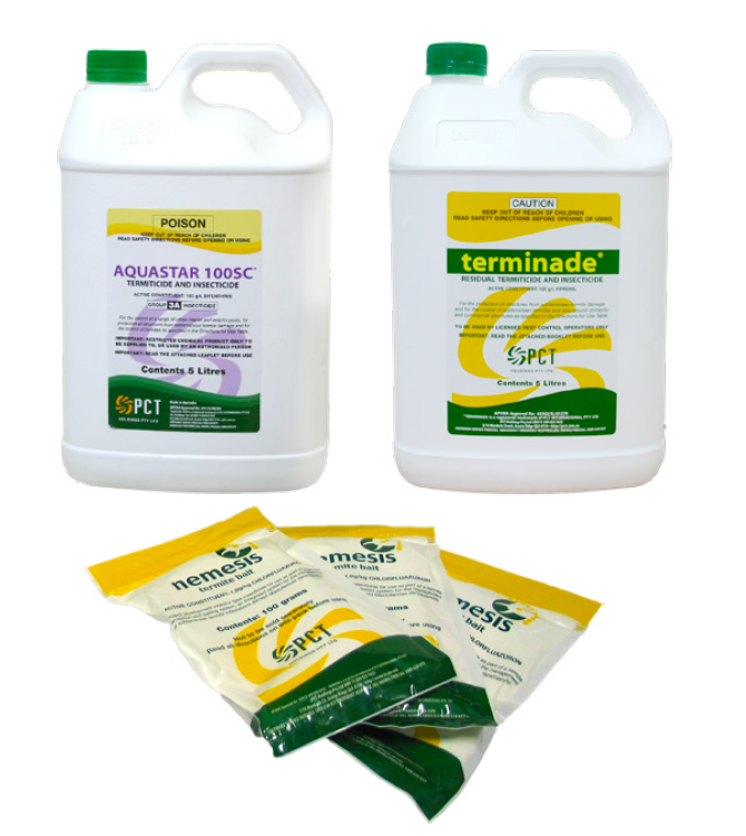The PCT International range of termite control products