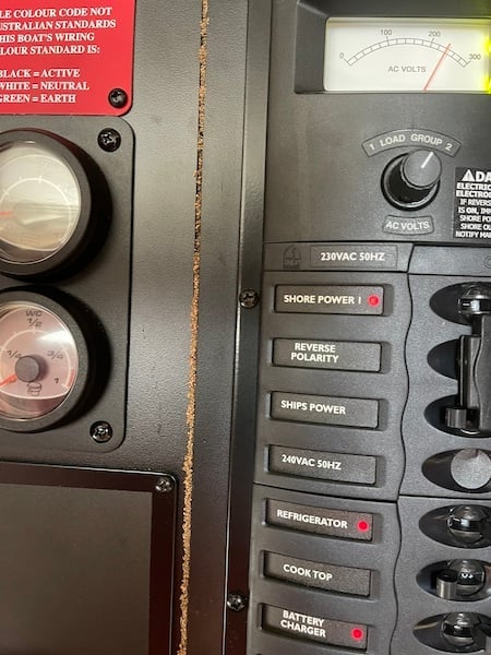 Termite mudding on boat control panel