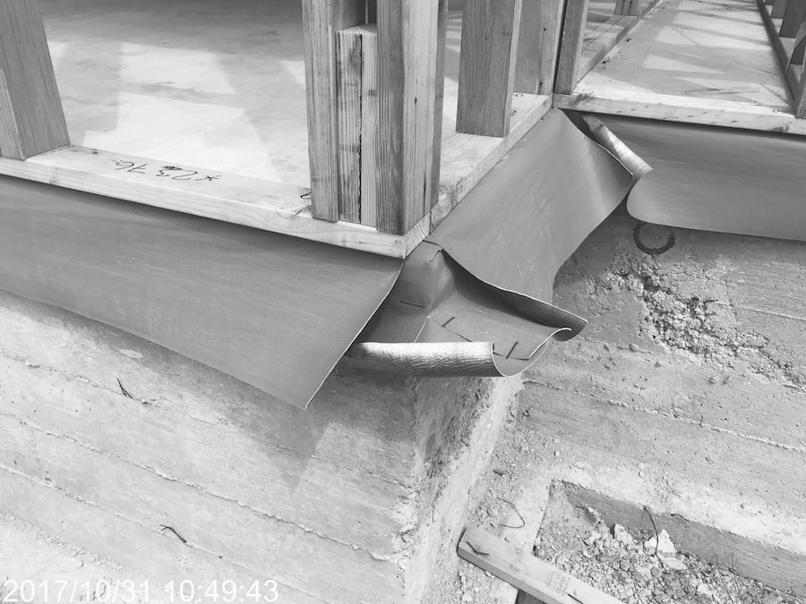 Example of poor quality installation