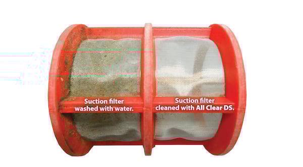 suction filter after cleaning