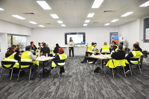 Staff training by the Rentokil HR team