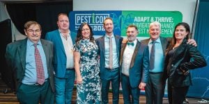AEPMA President Rob Boschma (centre) with members of the AEPMA board at Pesticon 2025